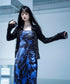 Slimming Suspender Mesh Dress
